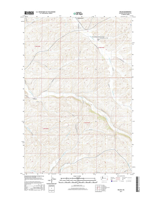 Wilcox Washington US Topo Map Image