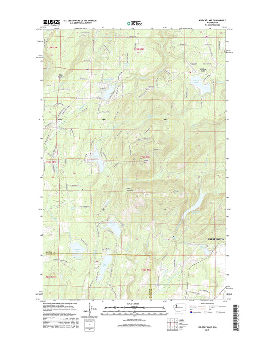Wildcat Lake Washington US Topo Map Image