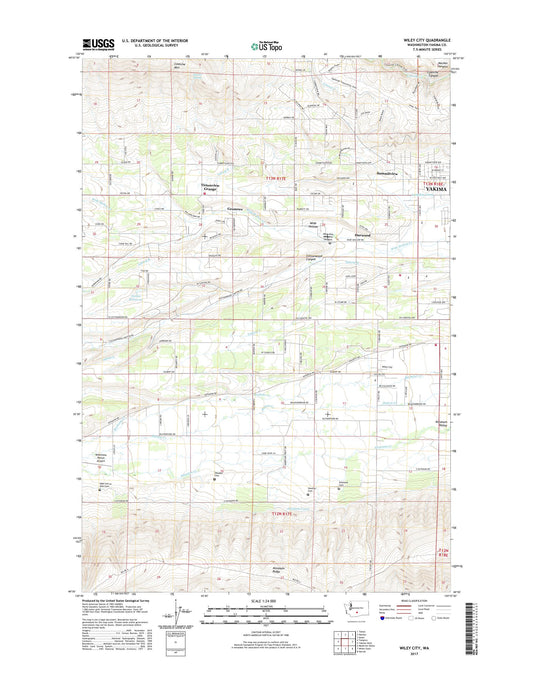 Wiley City Washington US Topo Map Image