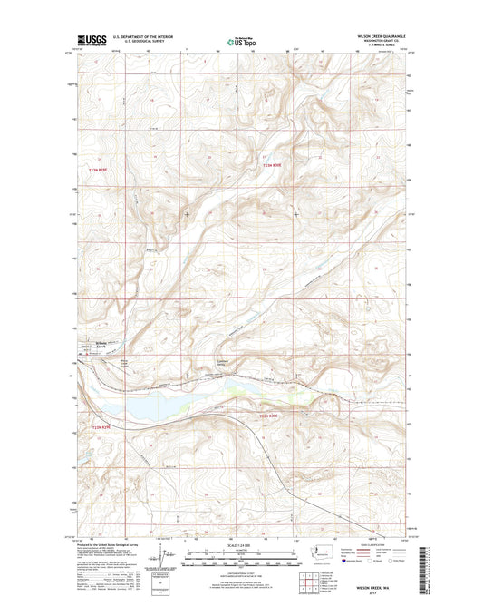 Wilson Creek Washington US Topo Map Image