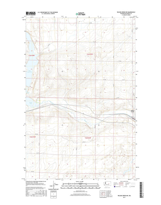 Wilson Creek NW Washington US Topo Map Image