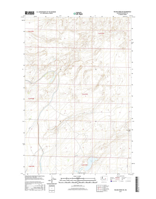 Wilson Creek SW Washington US Topo Map Image