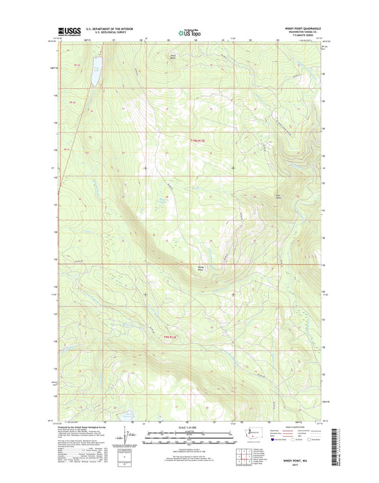 Windy Point Washington US Topo Map Image