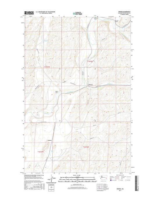 Winona Washington US Topo Map Image