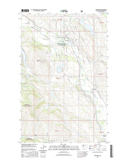 Winthrop Washington US Topo Map Image