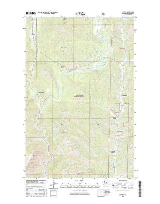 Winton Washington US Topo Map Image