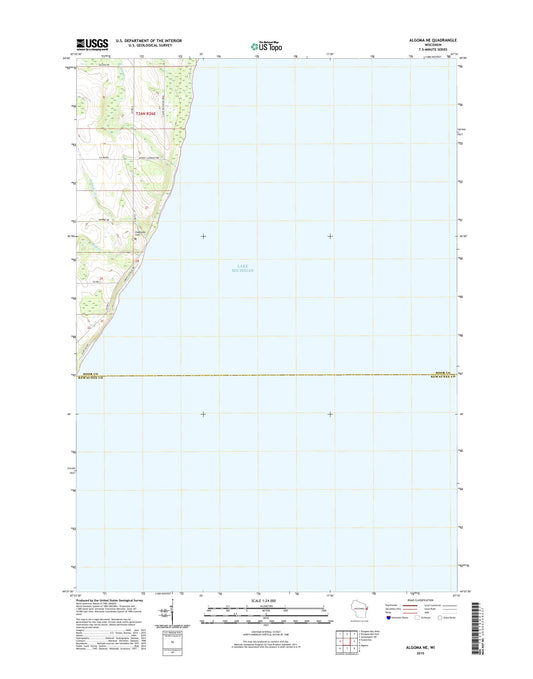 Algoma NE Wisconsin US Topo Map Image