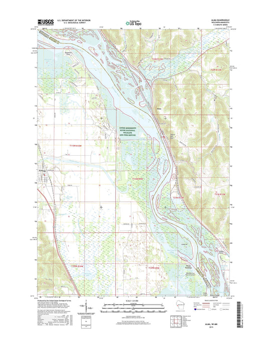 Alma Wisconsin US Topo Map Image