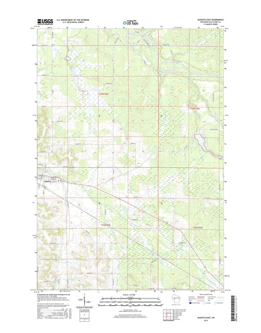 Augusta East Wisconsin US Topo Map Image