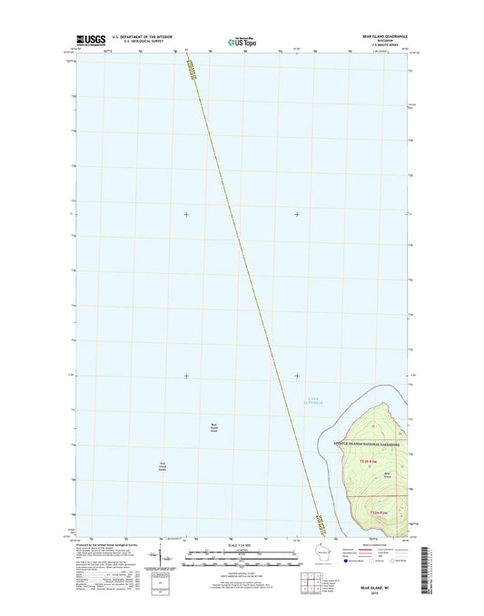 Bear Island Wisconsin US Topo Map Image