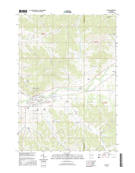 Blair Wisconsin US Topo Map Image