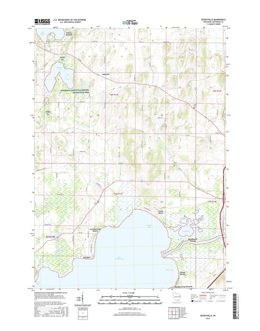 Busseyville Wisconsin US Topo Map Image