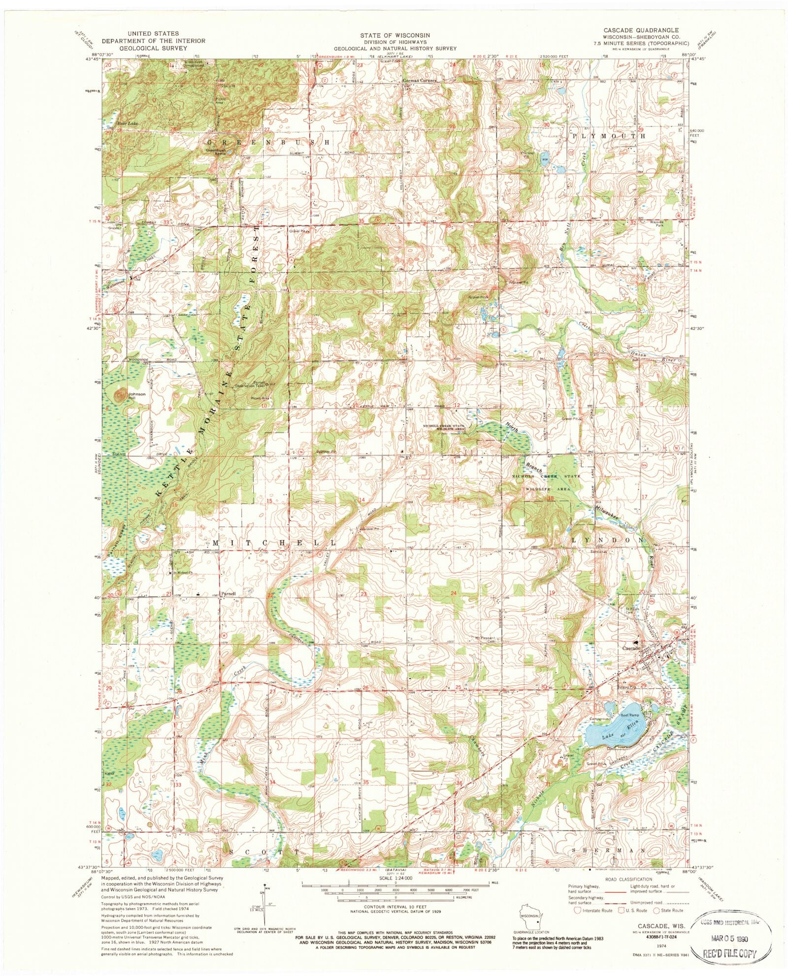Classic USGS Cascade Wisconsin 7.5'x7.5' Topo Map – MyTopo Map Store Classic USGS Cascade Wisconsin 7.5'x7.5' Topo Map – MyTopo Map Store