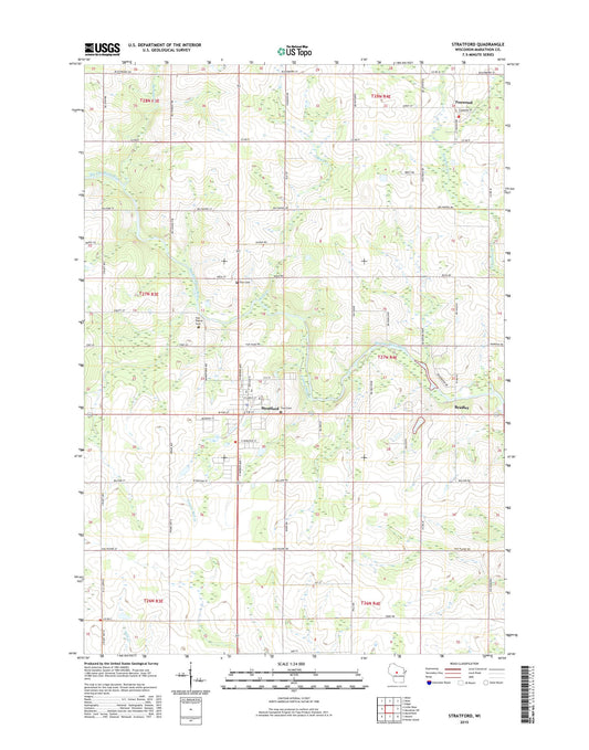 Stratford Wisconsin US Topo Map Image