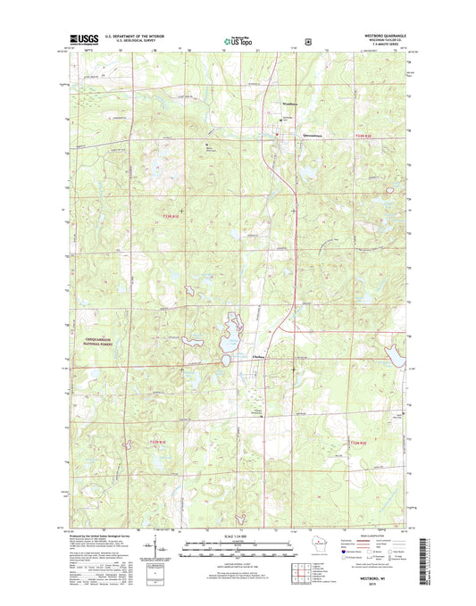 Westboro Wisconsin US Topo Map Image