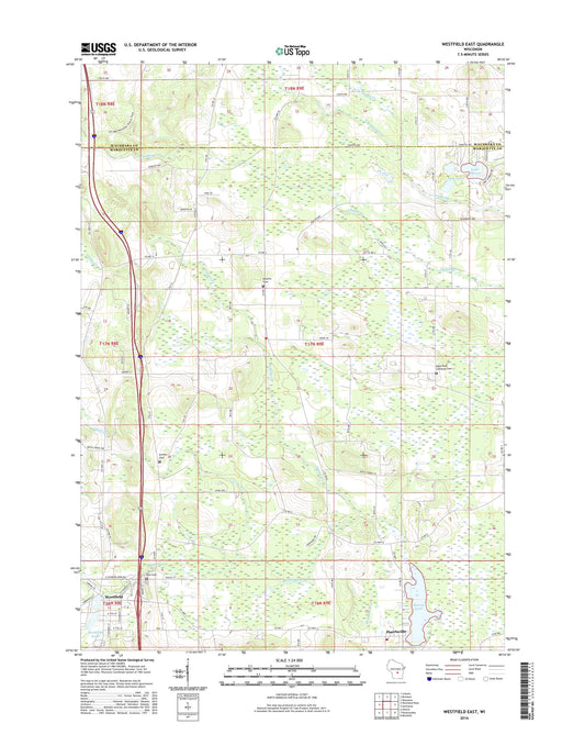 Westfield East Wisconsin US Topo Map Image