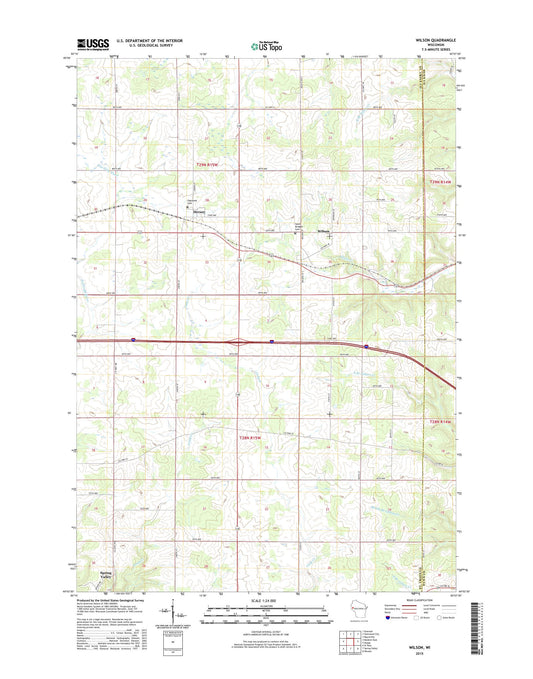 Wilson Wisconsin US Topo Map Image