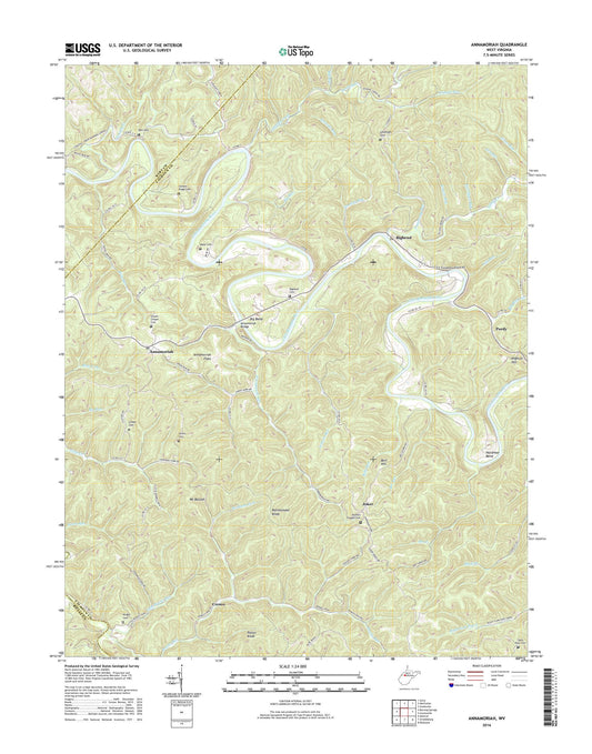 Annamoriah West Virginia US Topo Map Image
