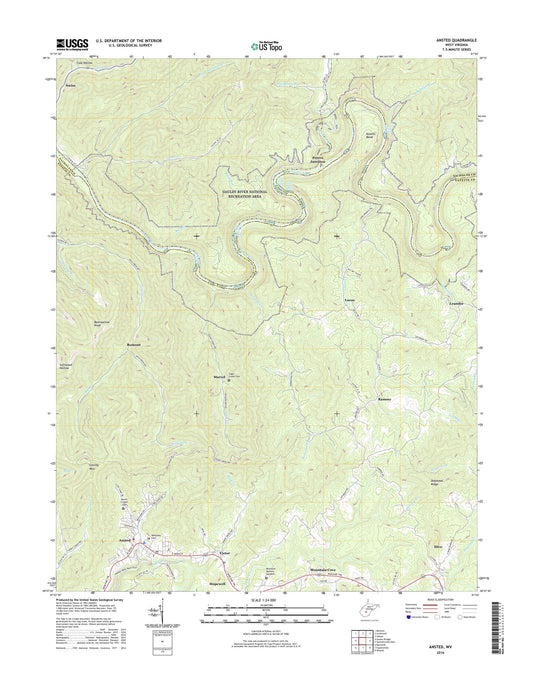 Ansted West Virginia US Topo Map Image