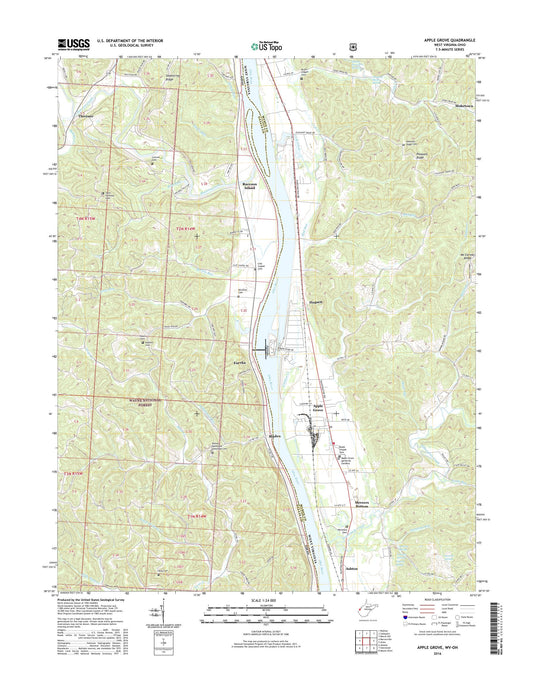Apple Grove West Virginia US Topo Map Image