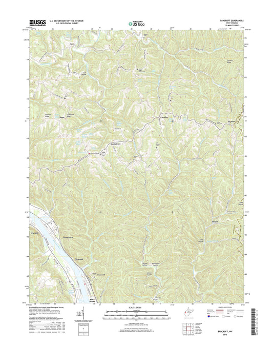 Bancroft West Virginia US Topo Map Image
