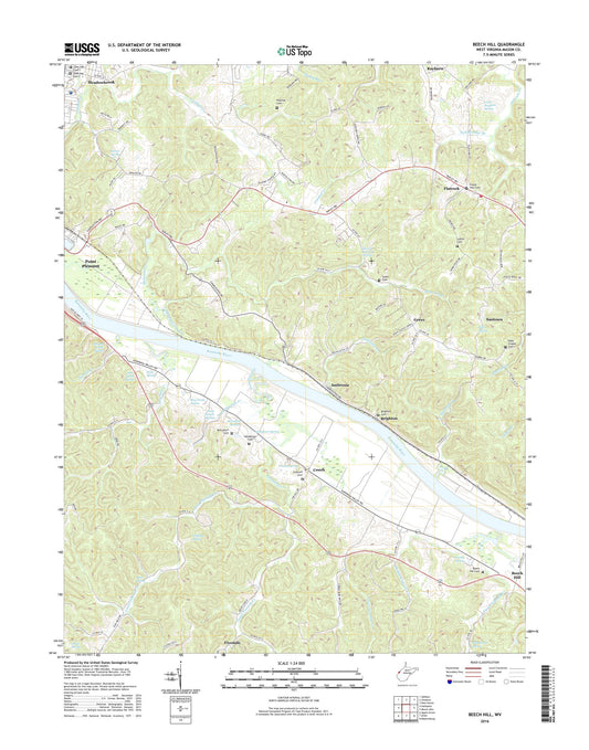 Beech Hill West Virginia US Topo Map Image