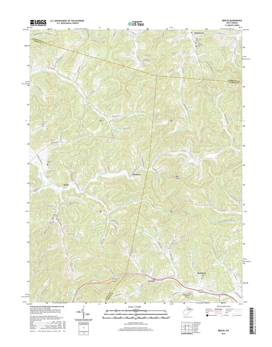 Berlin West Virginia US Topo Map Image