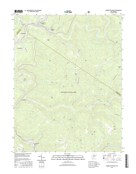 Camden On Gauley West Virginia US Topo Map Image