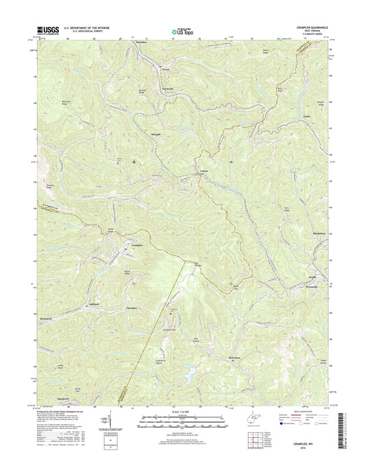 Crumpler West Virginia US Topo Map Image