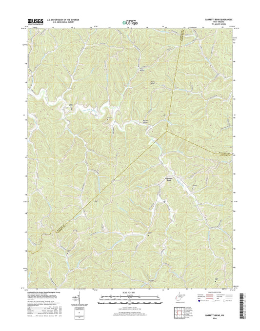 Garretts Bend West Virginia US Topo Map Image