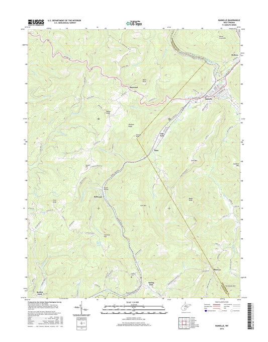 Rainelle West Virginia US Topo Map Image