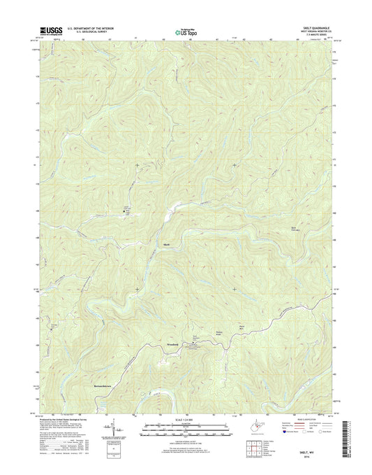 Skelt West Virginia US Topo Map Image