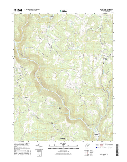 Valley Point West Virginia US Topo Map Image