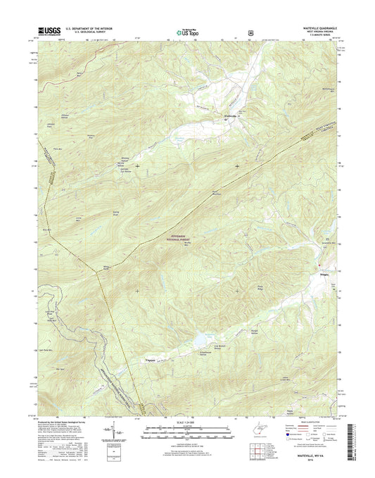 Waiteville West Virginia US Topo Map Image