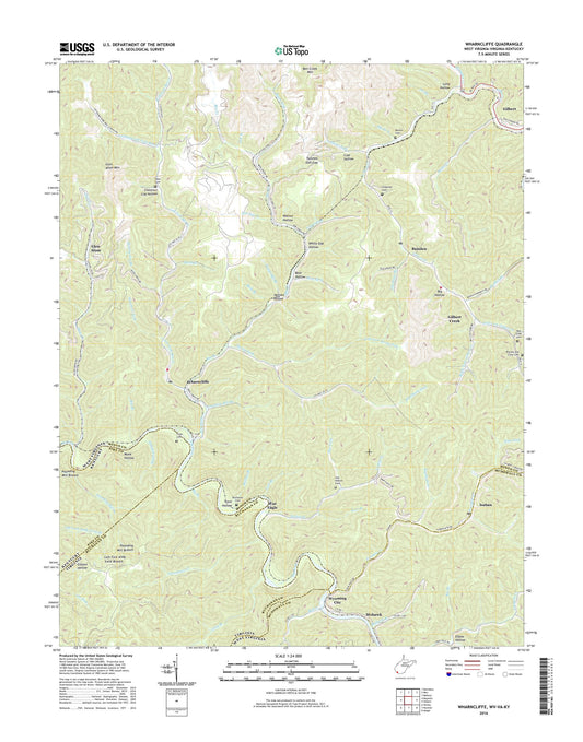 Wharncliffe West Virginia US Topo Map Image