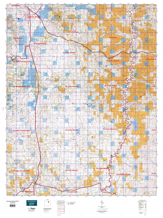 Wyoming Antelope GMU 22 Map Image