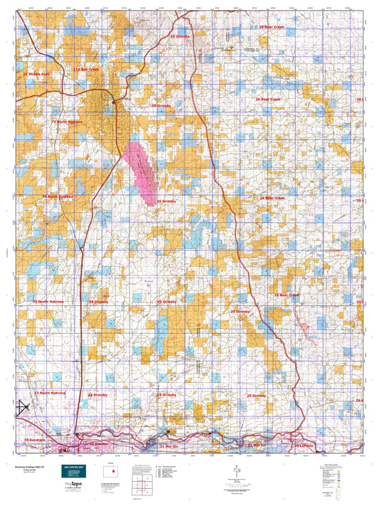 Wyoming Antelope GMU 25 Map Image