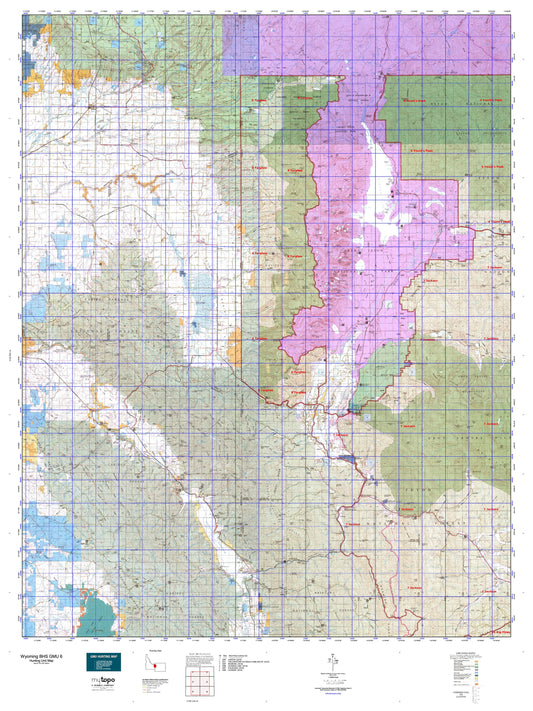 Wyoming Bighorn Sheep GMU 6 Map Image