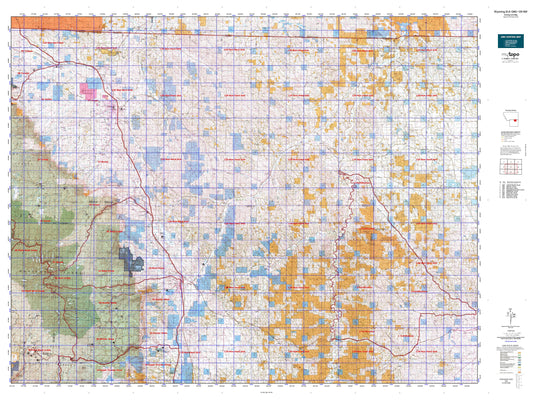 Wyoming Elk GMU 129 NW Map Image