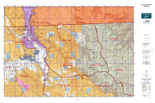Wyoming Elk GMU 39 Map Image