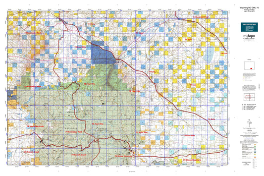 Wyoming Mule Deer GMU 75 Map Image