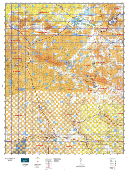 Wyoming Mule Deer GMU 87 Map Image