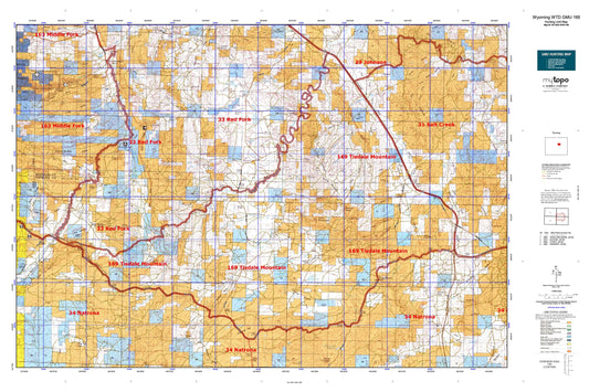 Wyoming Whitetail Deer GMU 169 Map Image