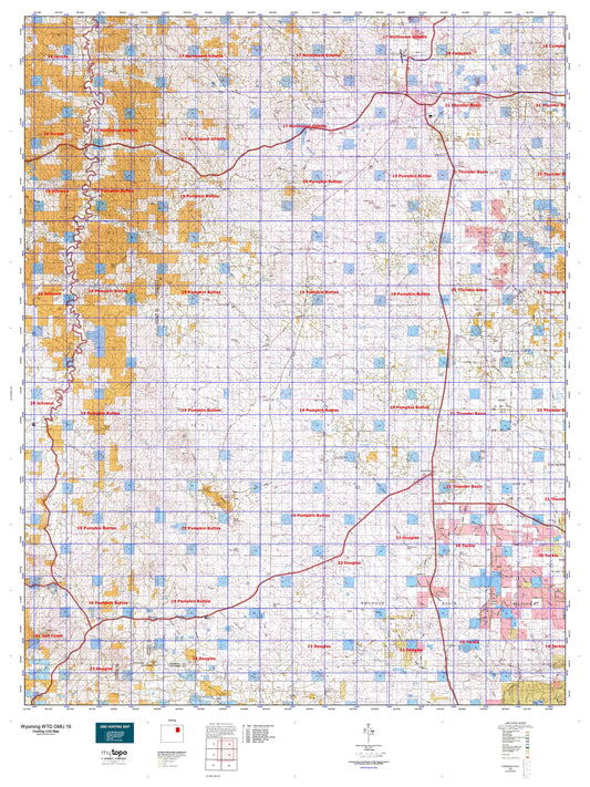 Wyoming Whitetail Deer GMU 19 Map Image
