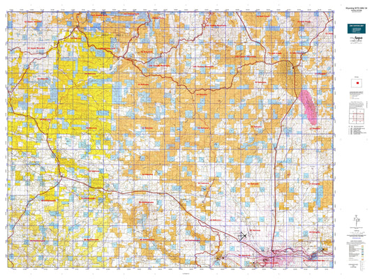 Wyoming Whitetail Deer GMU 34 Map Image