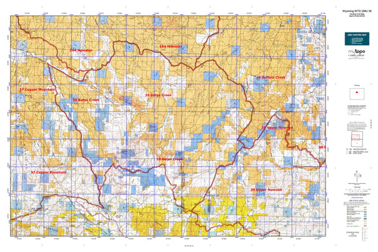 Wyoming Whitetail Deer GMU 39 Map Image