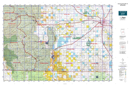 Wyoming Whitetail Deer GMU 76 Map Image
