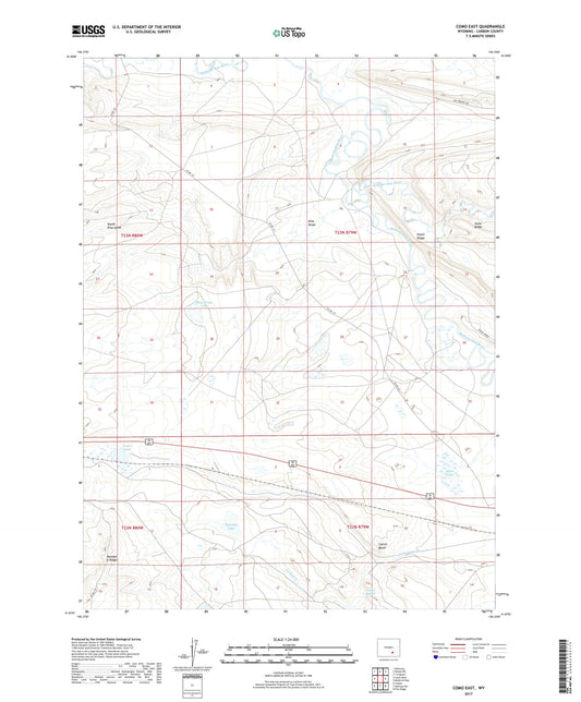 Como East Wyoming US Topo Map Image