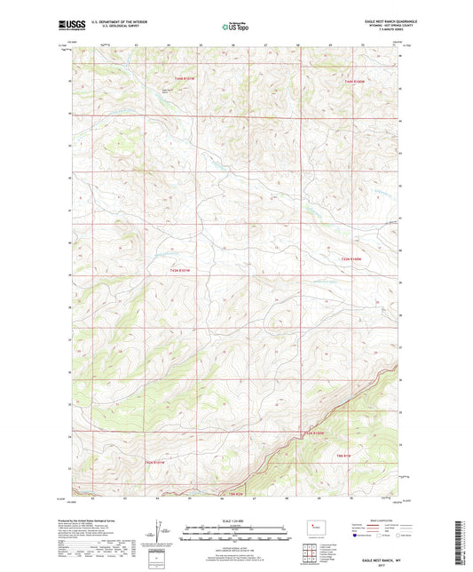 Eagle Nest Ranch Wyoming US Topo Map Image
