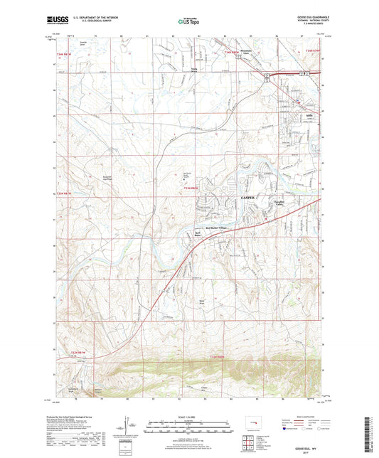 Goose Egg Wyoming US Topo Map Image